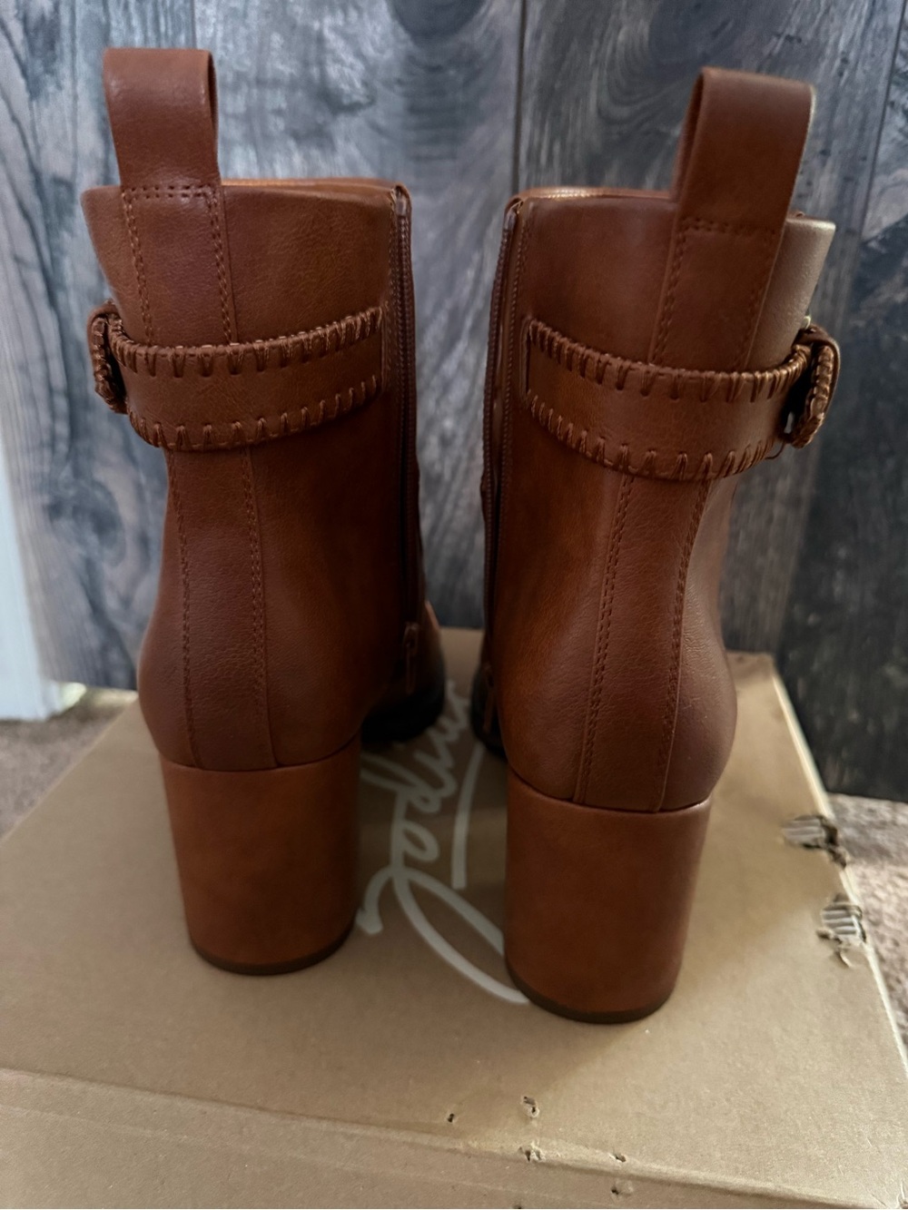 Rexx Cognac Ankle Boots - Cognac Brown size 9 - Picture 3 of 8